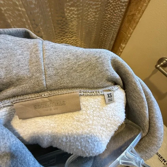 Essentials Fear of God XS oversized brownish oatmeal hoodie - Picture 2 of 3